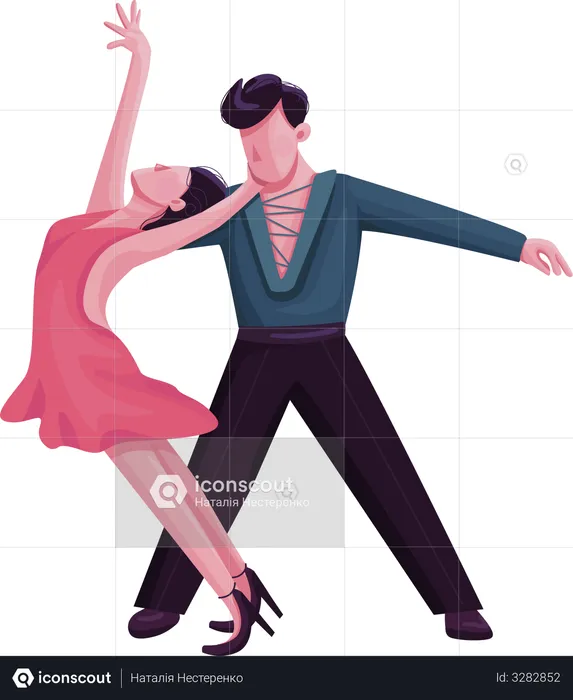 Latino ballroom dance  Illustration