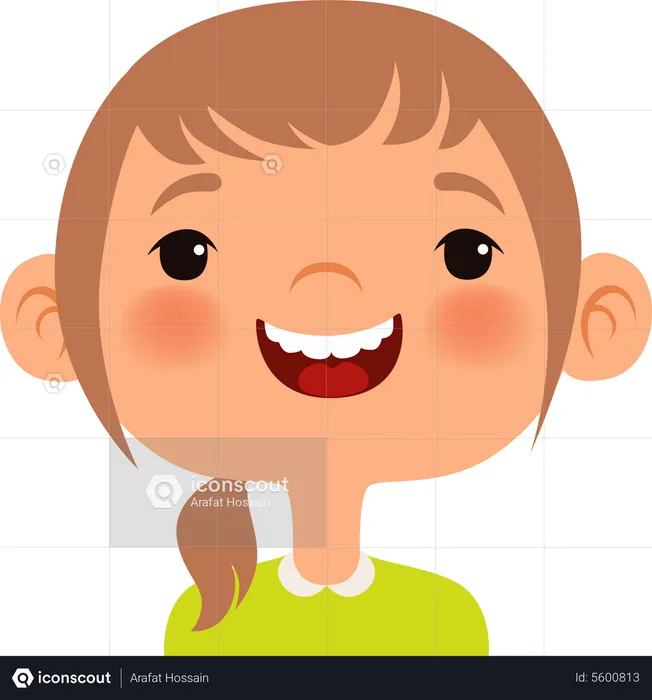 Laughing Face Emoji Illustration