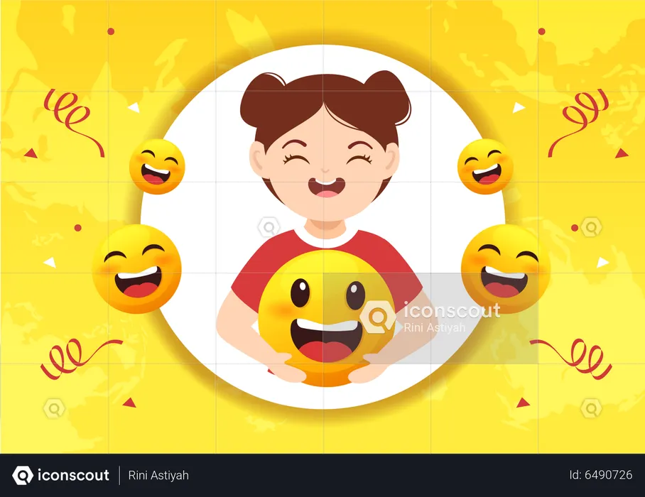 Laughter Day Emoji Illustration
