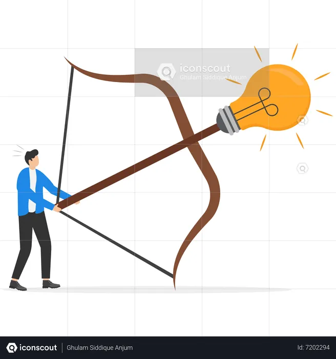 Launch new business idea  Illustration
