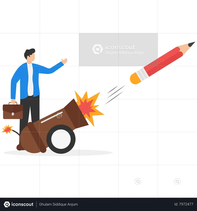 Launch New Creativity Idea  Illustration