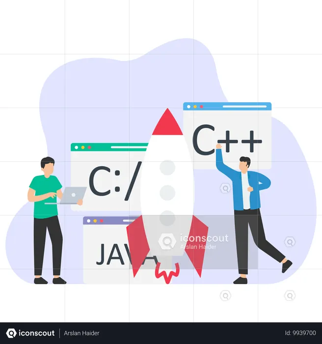 Launch new Project  Illustration