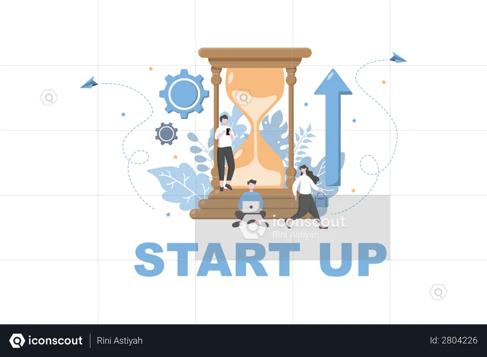 Launch Startup  Illustration