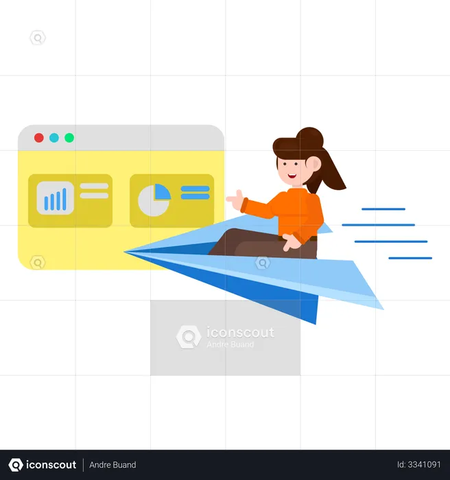 Launch Startup Product  Illustration