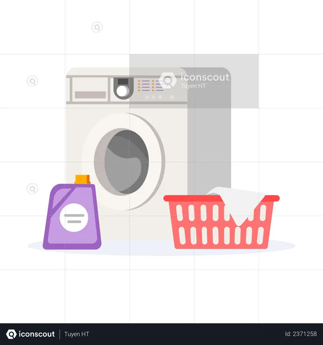 Laundry machine  Illustration