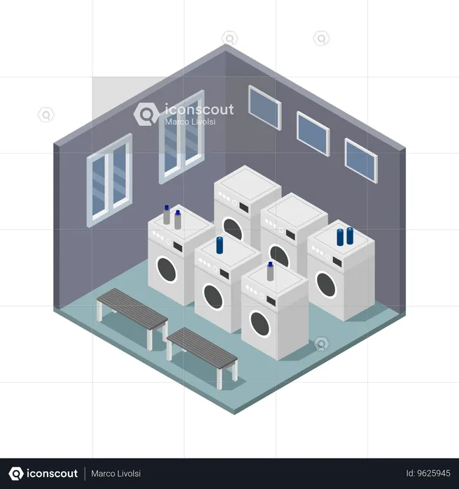 Laundry Room  Illustration