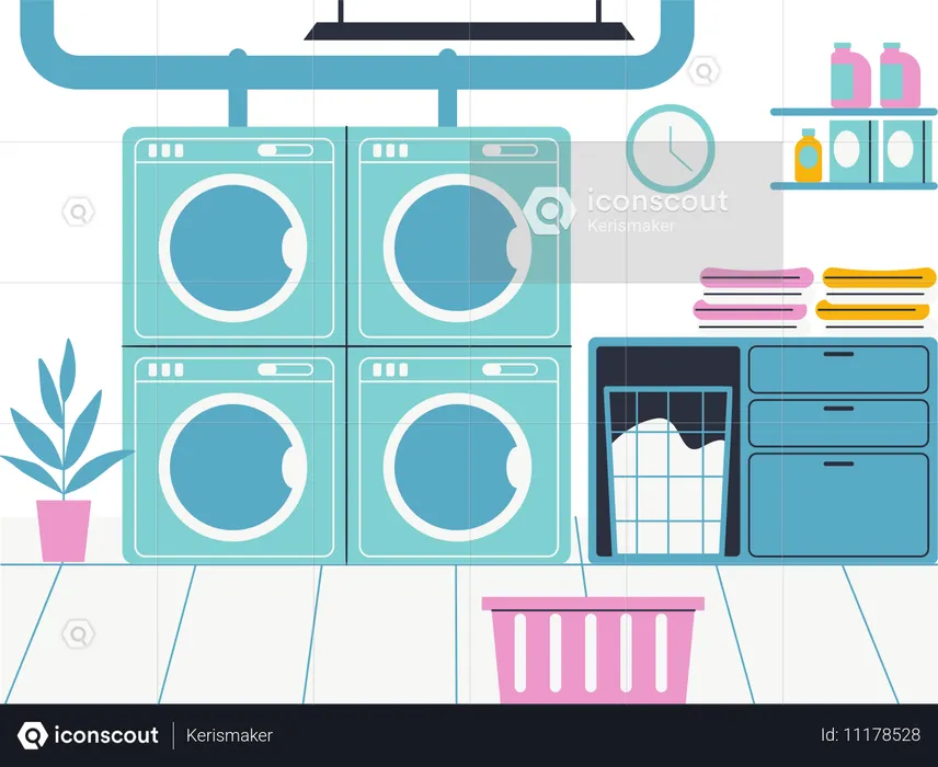 Laundry Room  Illustration