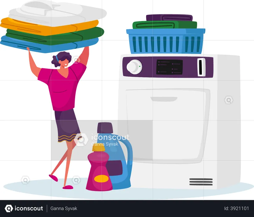 Laundry service  Illustration