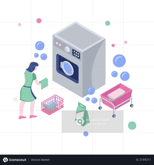 Laundry service  Illustration