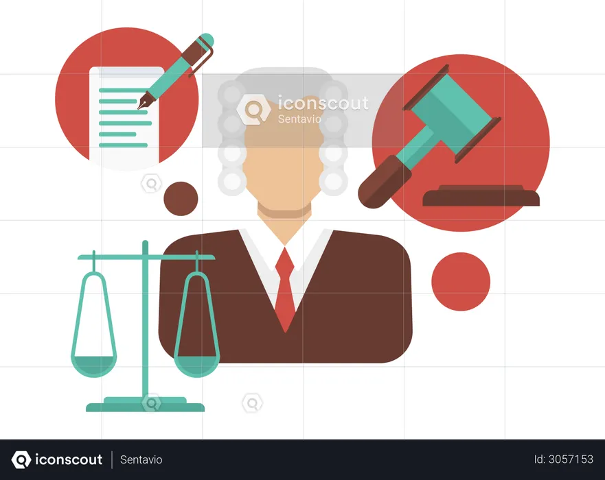 Law and Justice  Illustration