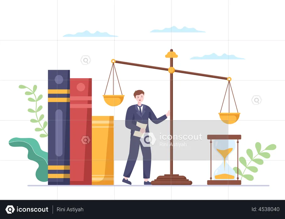 Law and justice  Illustration