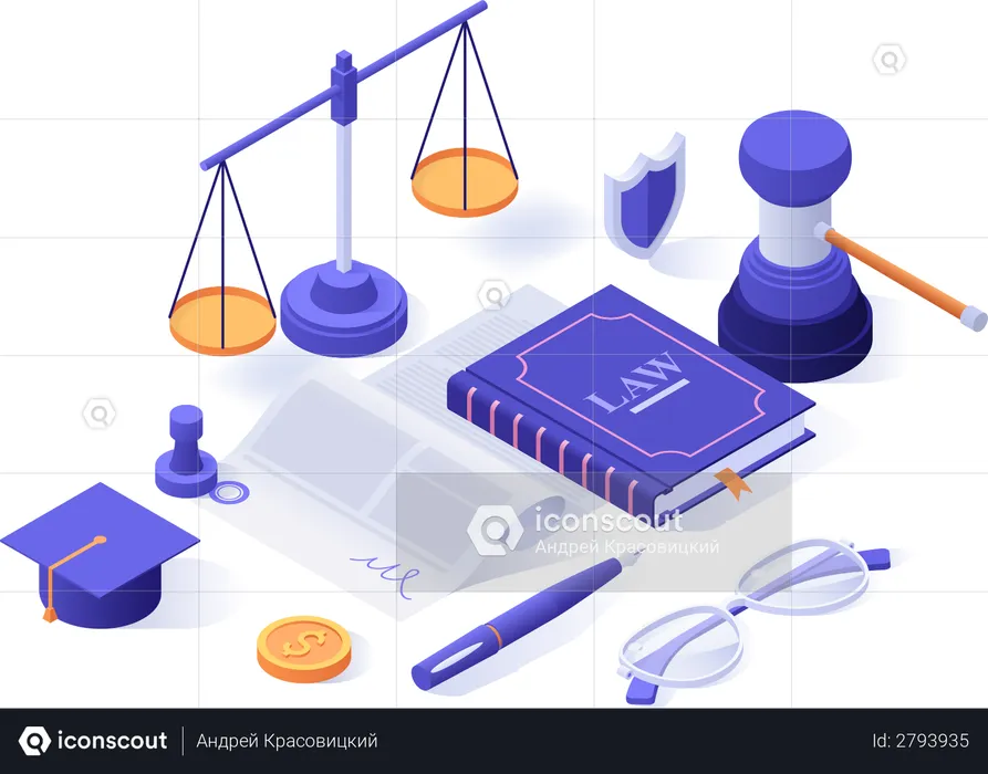 Law education  Illustration