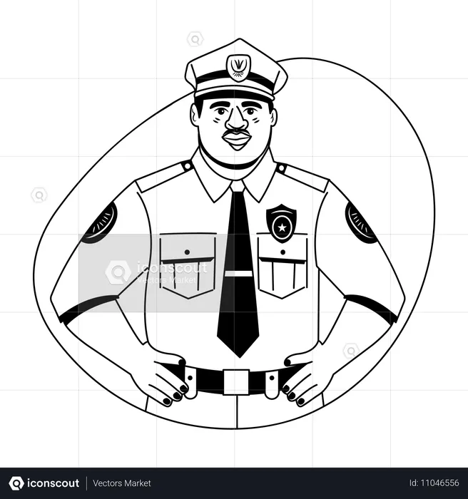 Law Officer  Illustration