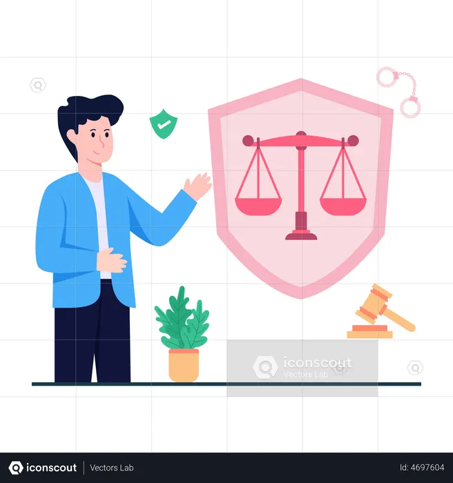 Law Security  Illustration