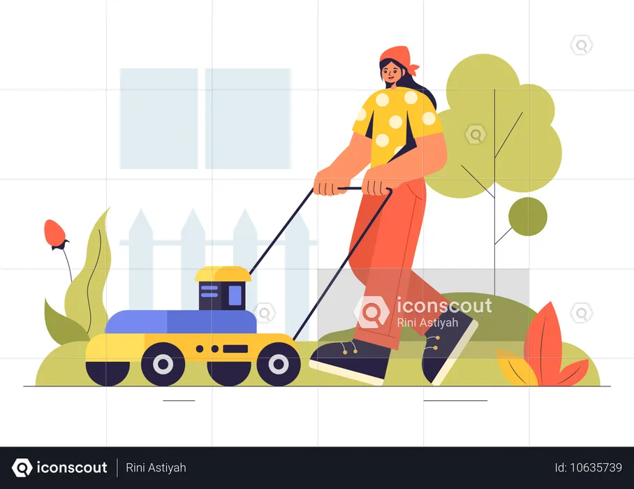 Lawn Mower  Illustration