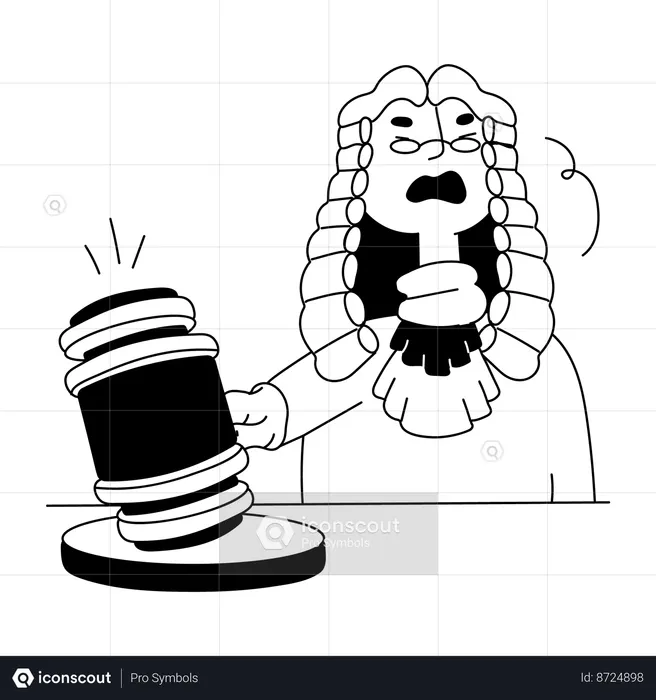 Juge rendant sa décision  Illustration