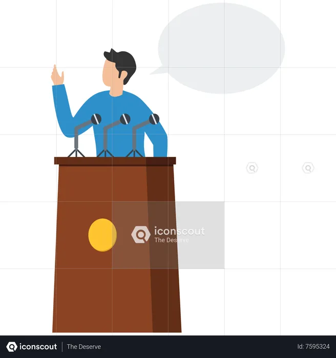 Leader communication  Illustration