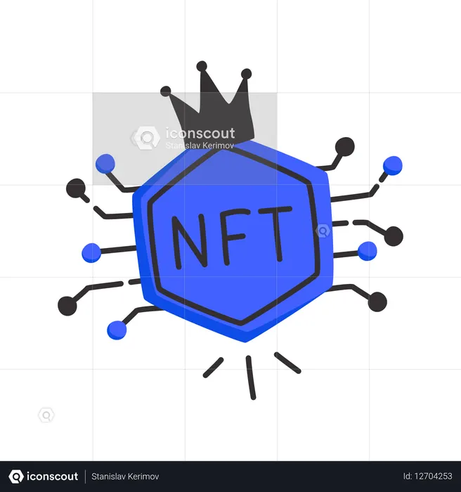 Leader of nft tokens  Illustration