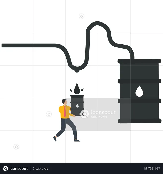 Leaking oil  Illustration