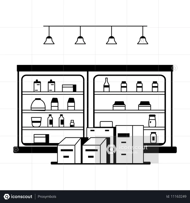 Lebensmittelgeschäft  Illustration