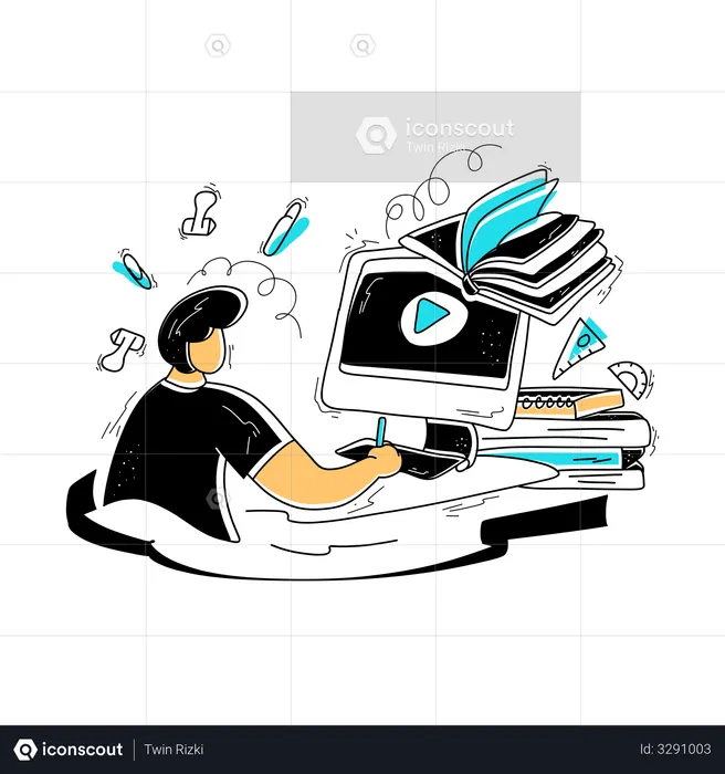 Leçon vidéo  Illustration