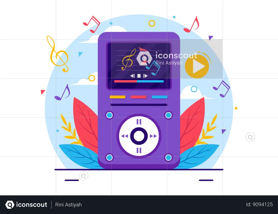 Lecteur mp3  Illustration