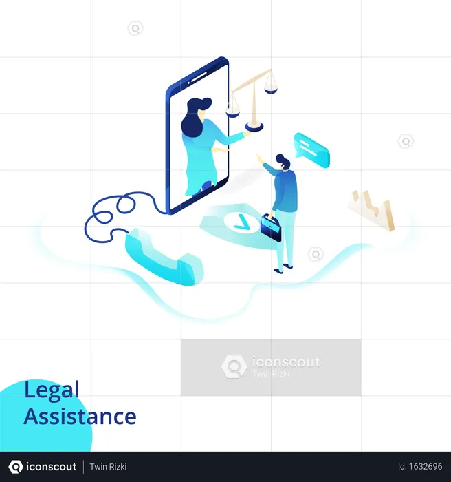 Legal Assistance  Illustration