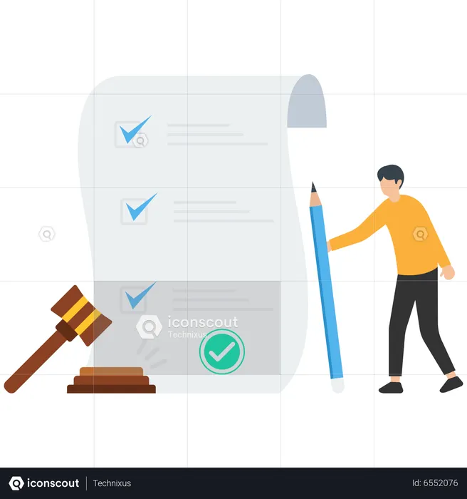 Legal document  Illustration