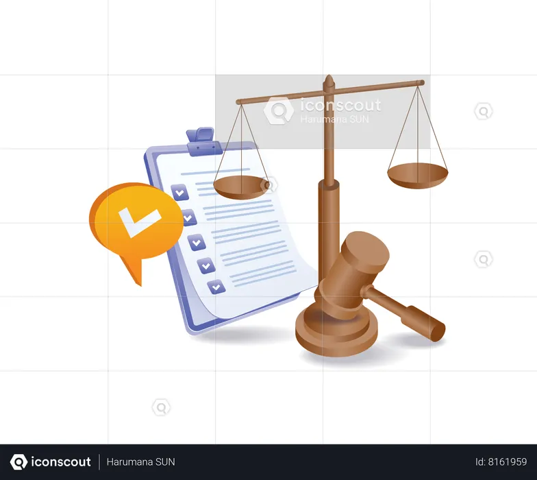 Legal Justice  Illustration