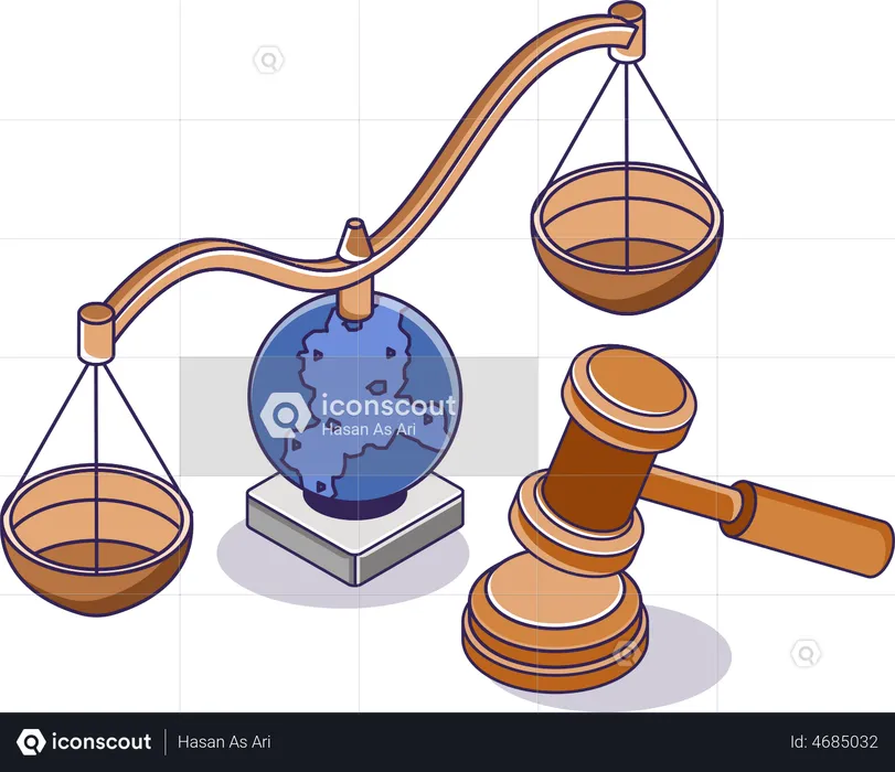 Legal justice  Illustration