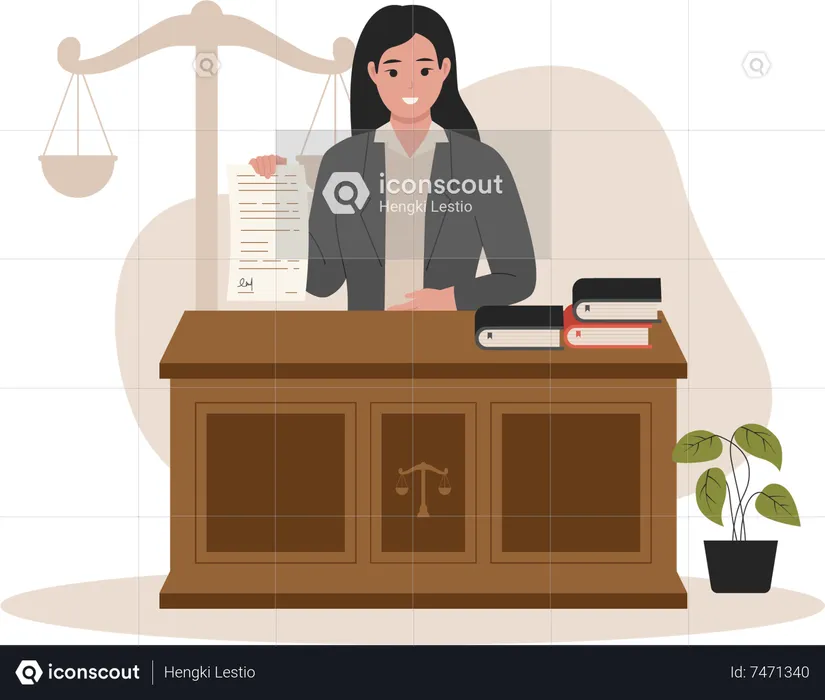 Legal law justice service  Illustration