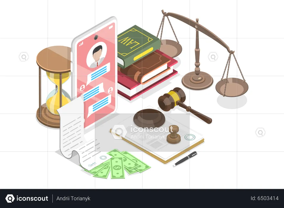 Legal Online Services  Illustration