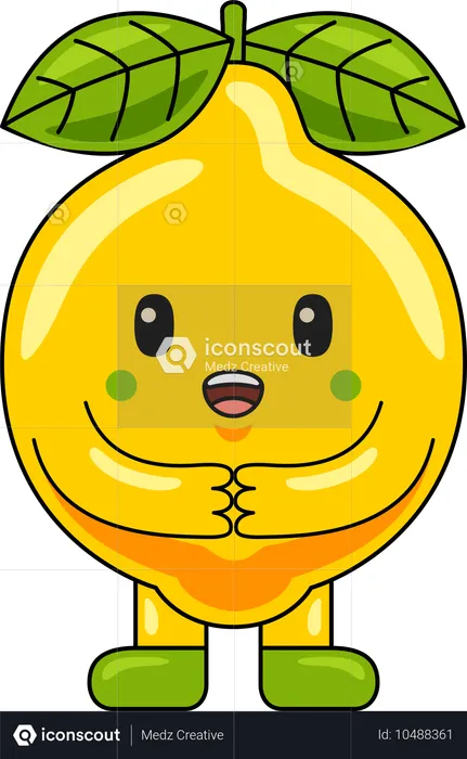 Lemon Mascot character  Illustration