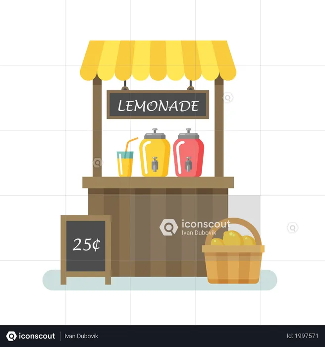 Lemonade stand  Illustration