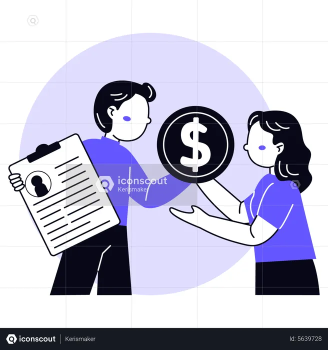 Lending Money  Illustration