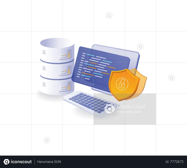 Lenguaje de programación para la seguridad de bases de datos.  Ilustración