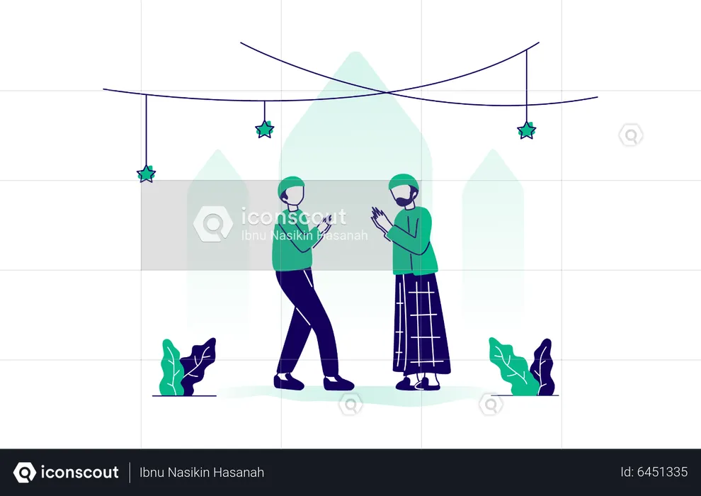 Les musulmans se pardonnent  Illustration