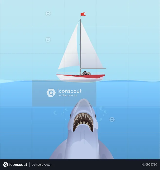 Les requins attirent  Illustration