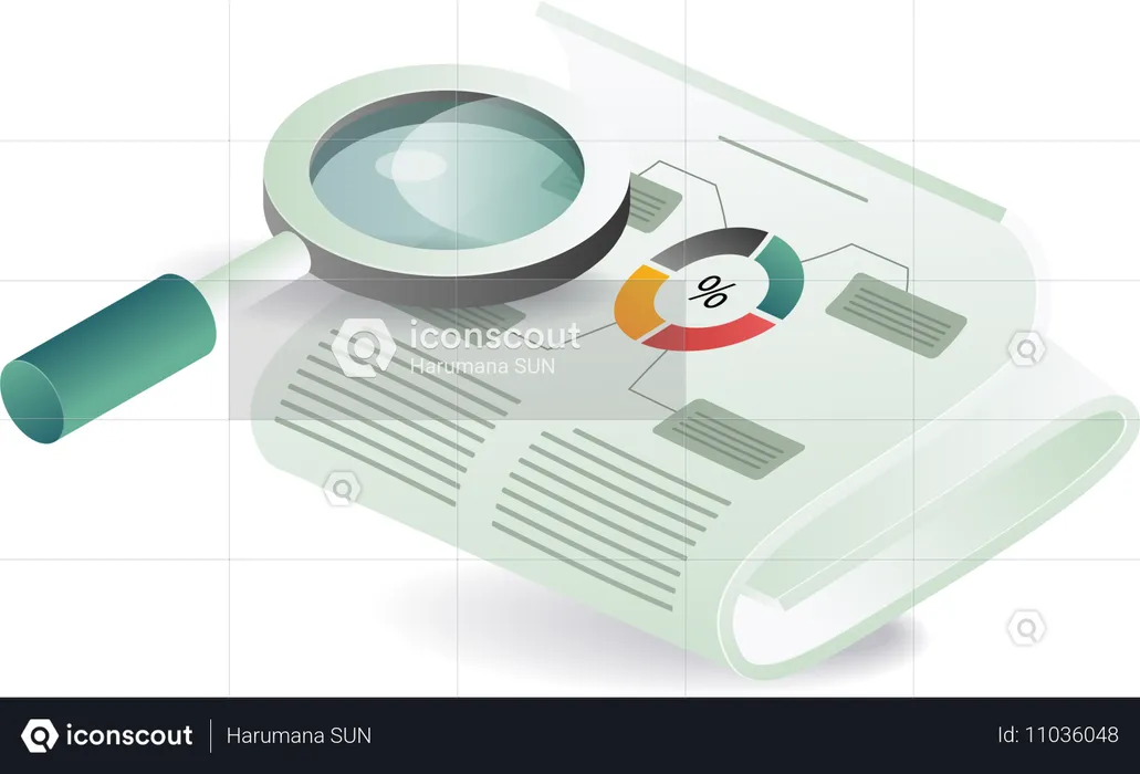 Lesen Sie die neuesten Informationsbriefe zu Wirtschaftsnachrichten  Illustration