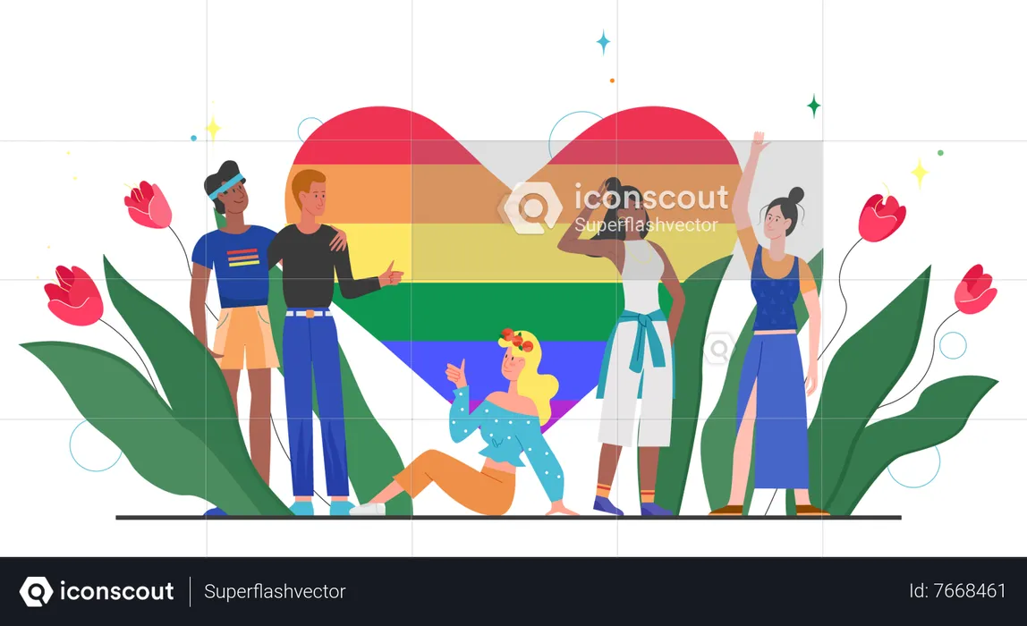 Best Lgbt Community Illustration download in PNG & Vector format