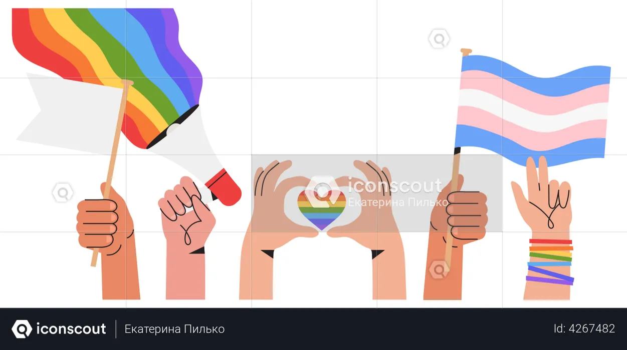 LGBT Protest  Illustration