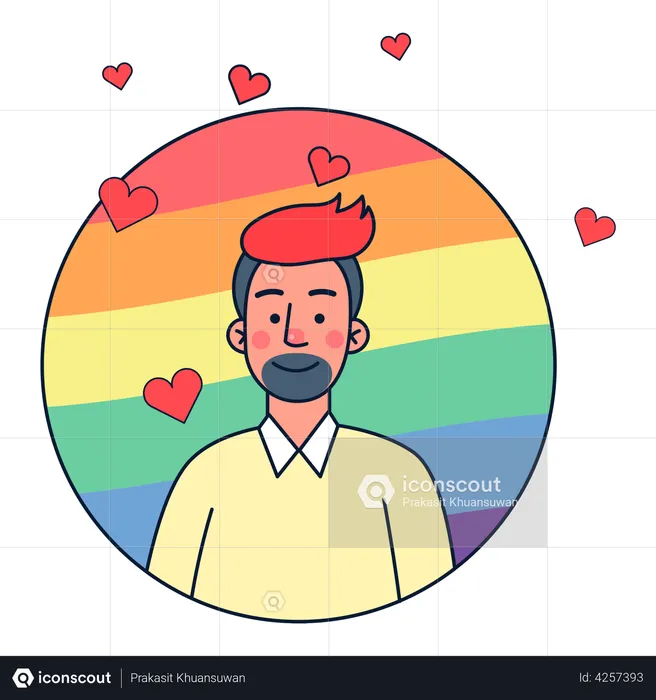 LGBTQ Male  Illustration