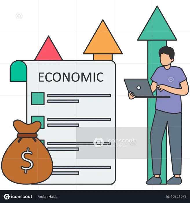 Libertad financiera y éxito  Ilustración