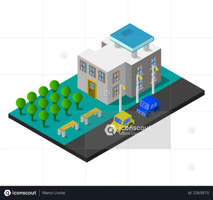 Library  Illustration