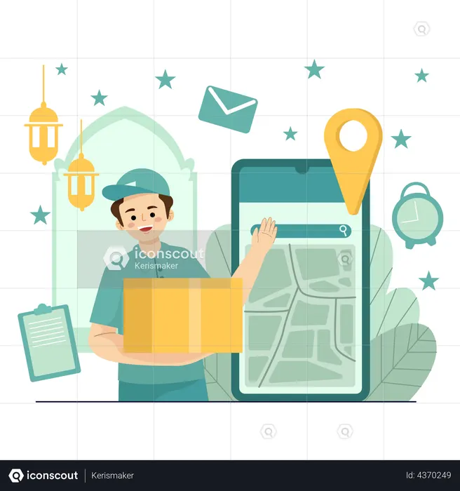 Lieferort  Illustration