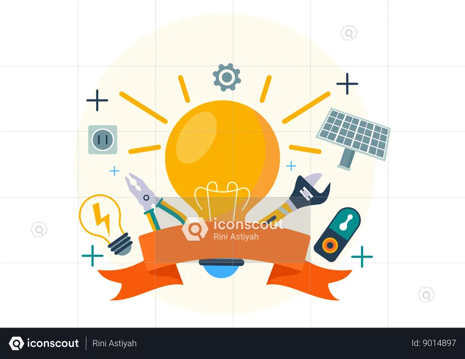 Lighting Energy  Illustration