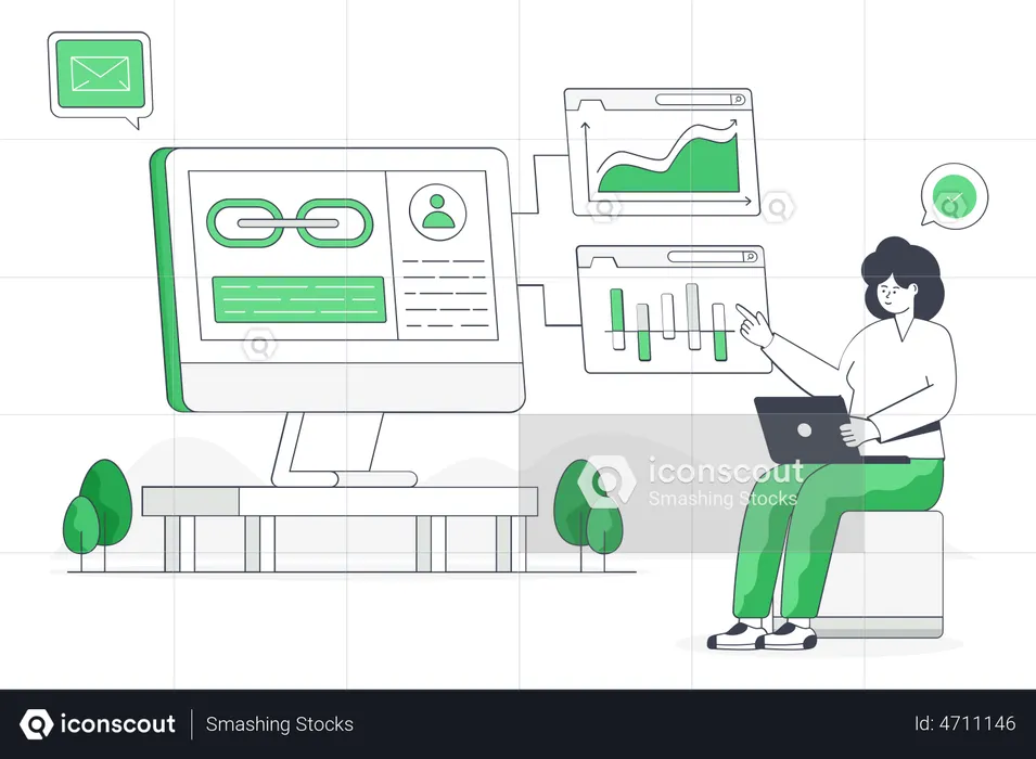 Link Building  Illustration
