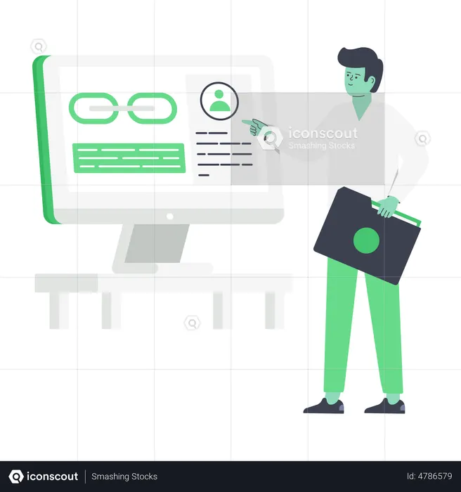Link Building  Illustration