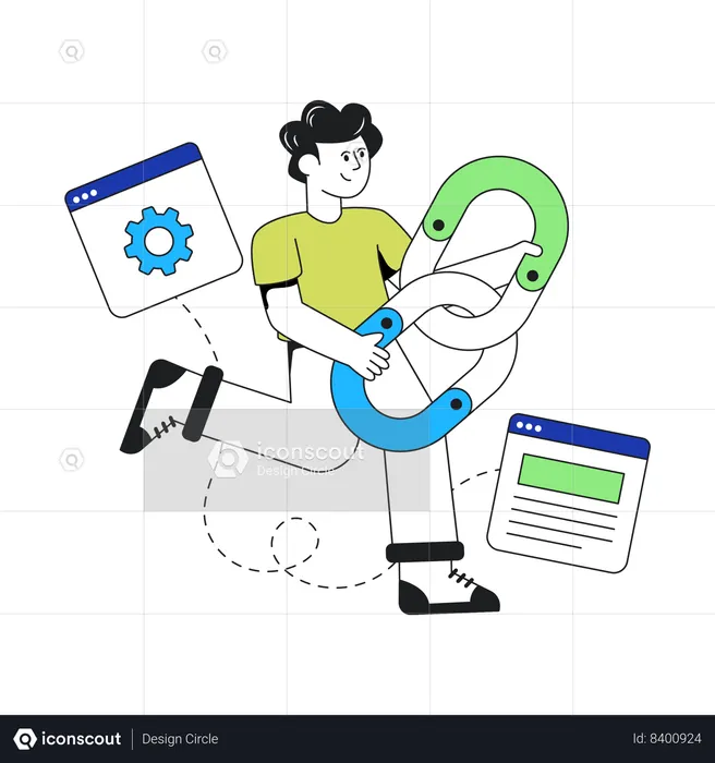 Link Building  Illustration