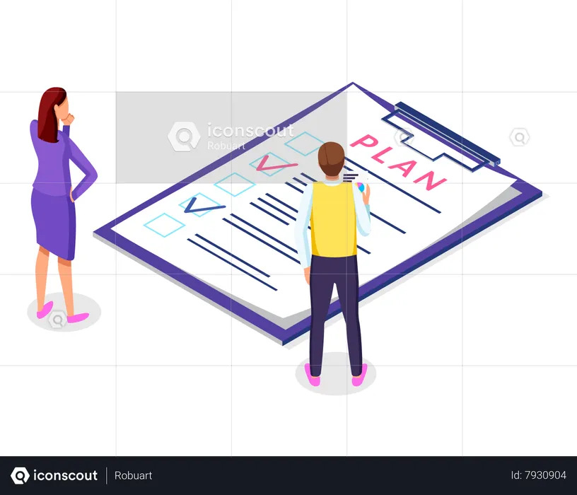 Lista de tarefas para empresas  Ilustração